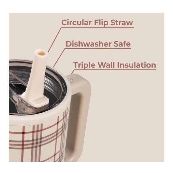 HydroJug 40oz Blair Plaid Insulated Traveler NWT - Picture 3 of 10